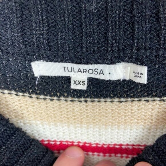 Revolve Tularosa Chunky Knit Striped Sweater Size XXS‎ Crew Neck Robbins Boho - Picture 4 of 10